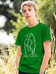 KIDS Unisex T Shirt - Geometric Penguin
