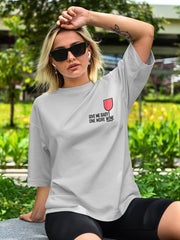 Women's Oversized Classic Fit Tee | Give Me Baby One More Wine