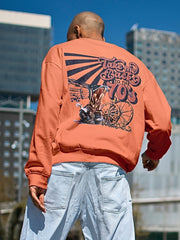 Regular Fit Sweatshirt - Geometric Penguin