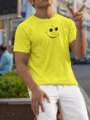 Men's New Yellow Smiley T-Shirt