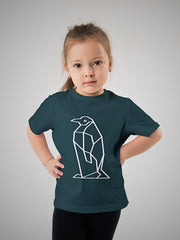 KIDS Unisex T Shirt - Geometric Penguin