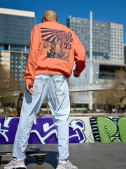 Regular Fit Sweatshirt - Geometric Penguin