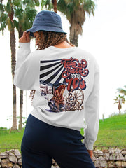 Regular Fit Sweatshirt - Geometric Penguin