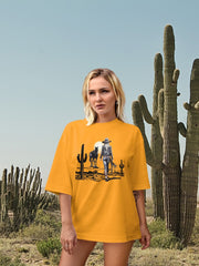 Women's Oversized Classic T-Shirt | Western Cowgirl