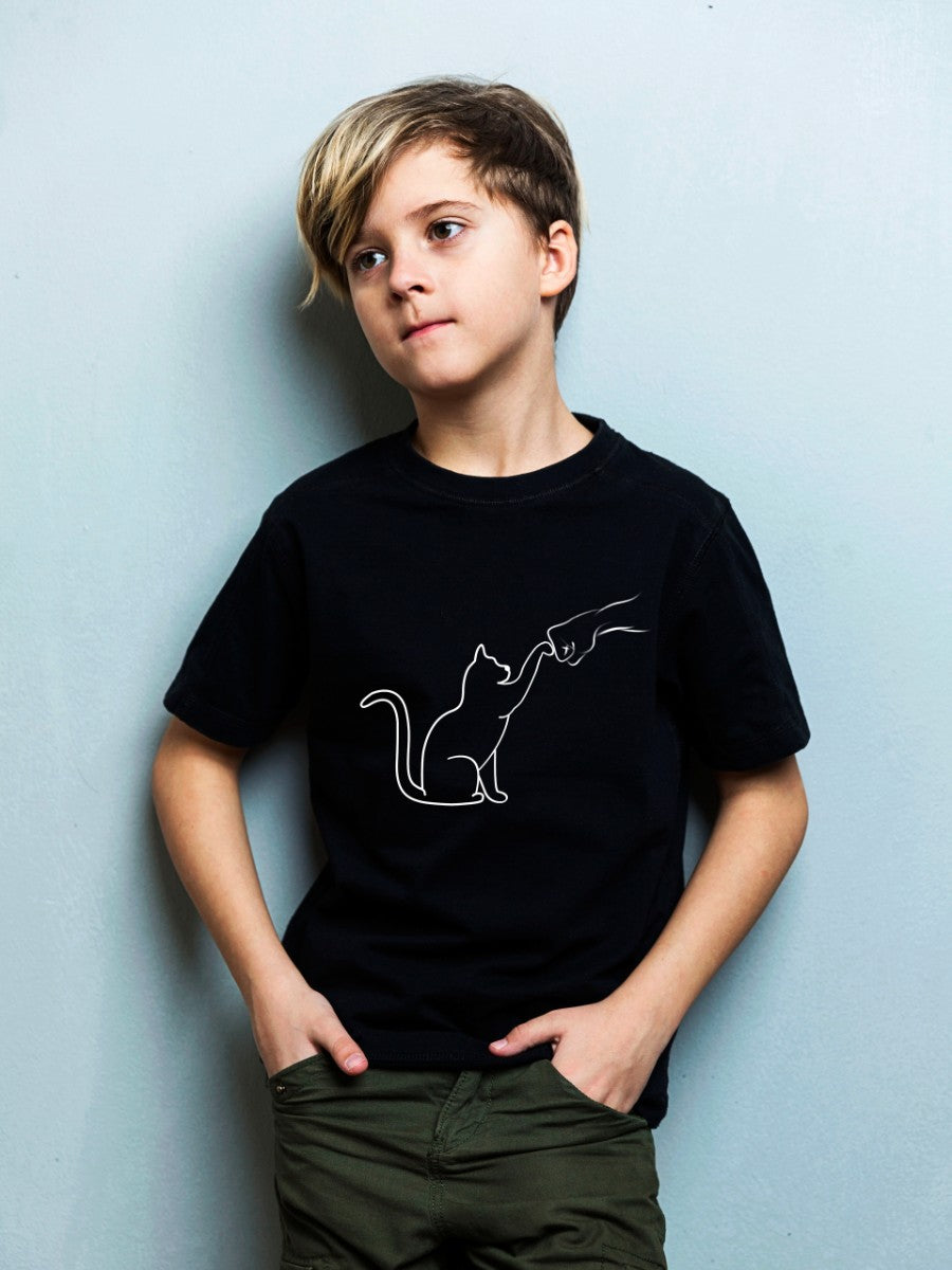 KIDS Crew Neck T-Shirt - Cat is My Best Friend