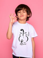 KIDS Funny Cat Crew Neck T Shirt