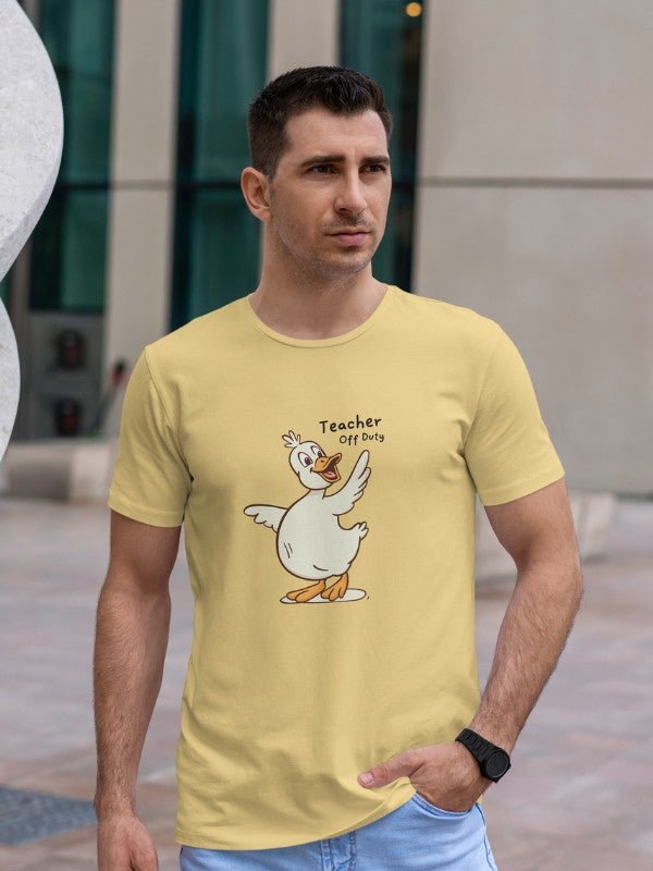 Men's Supima Cotton T-shirt - Teacher Off Duty
