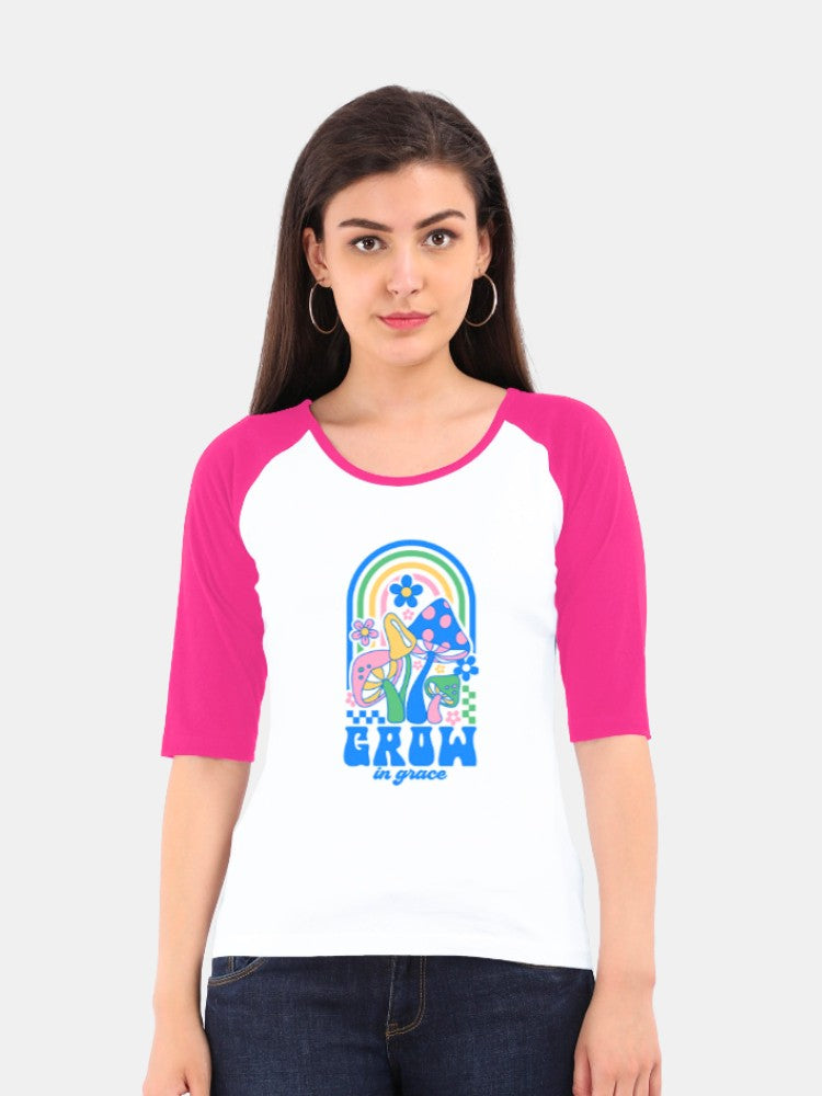 Women's Raglan T-Shirt | Grow in Grace
