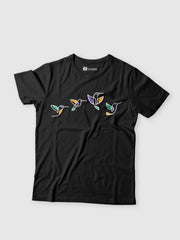KIDS Unisex T Shirt - Flying Birds (White)