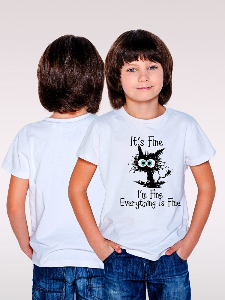KIDS Funny Cat T Shirt
