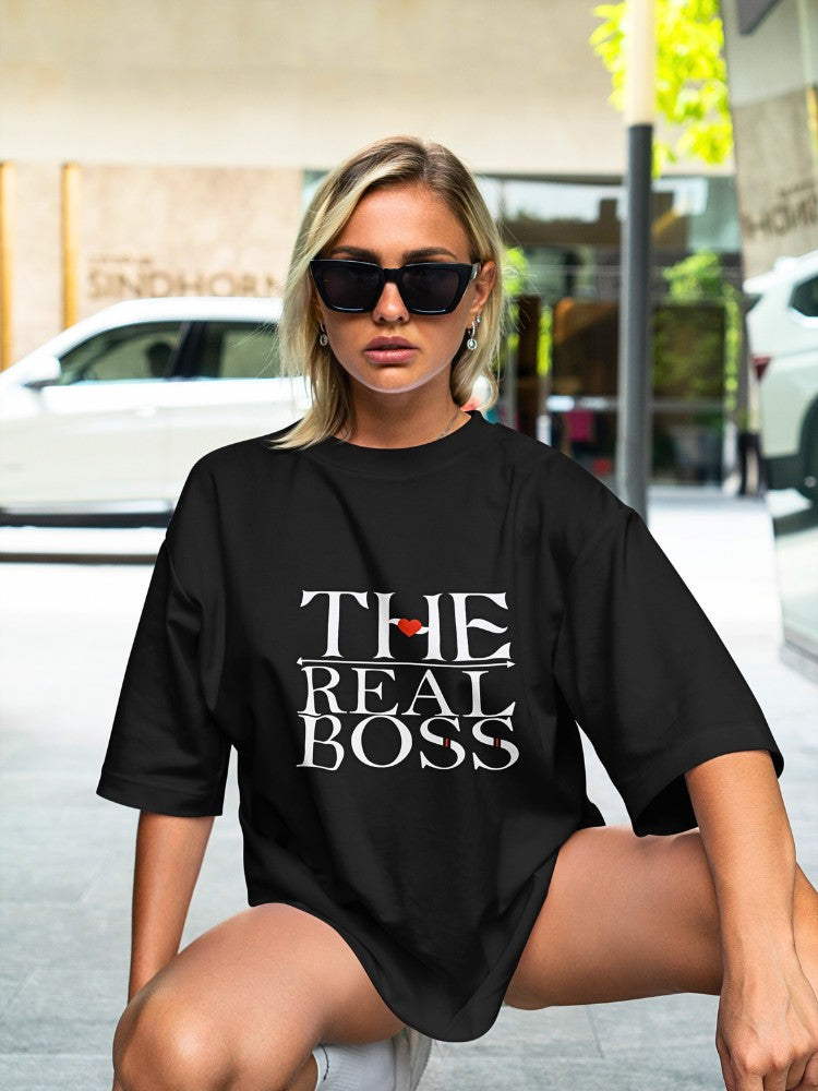 Women's Oversized Classic T-Shirt | The Real Boss