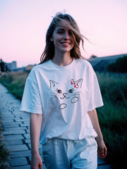 Women's Baby Cat Supima Cotton T-shirt