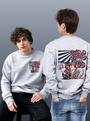 Regular Fit Sweatshirt - Geometric Penguin