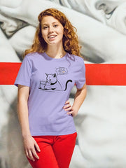 Women's Funny Cat Supima Cotton T-shirt