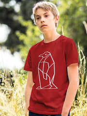 KIDS Unisex T Shirt - Geometric Penguin