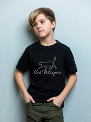 KIDS Crew Neck T-Shirt - Cat Whisperer