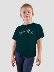 KIDS Unisex T Shirt - Flying Birds (White)