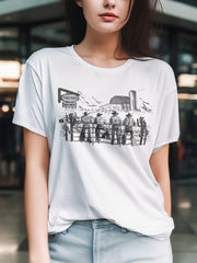 Women's Supima T-shirt - Western Cowboy