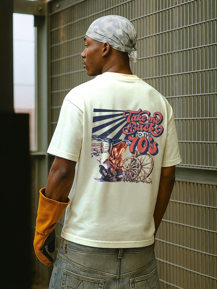 Men's Oversized Classic T-Shirt | Take Me Back 70s