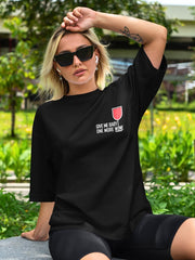 Women's Oversized Tee | Give Me Baby One More Wine