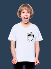KIDS Crew Neck T Shirt - Animals in Pocket