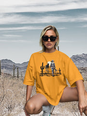 Women's Oversized Classic T-Shirt | Western Cowgirl