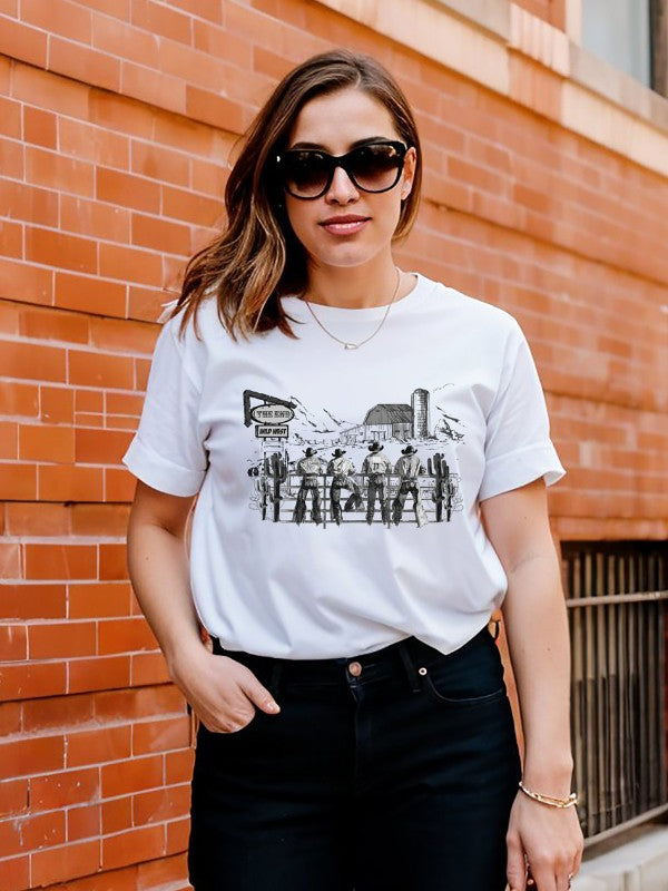 Women's Supima T-shirt - Western Cowboy
