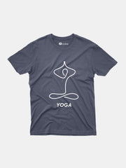 KIDS Crew Neck T shirt - Yoga Line Art