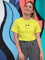Women's New Yellow Smiley T-Shirt