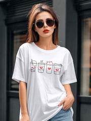 Women's Oversized Classic T-Shirt | Valentine Coffee