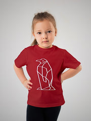 KIDS Unisex T Shirt - Geometric Penguin