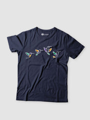 KIDS Unisex T Shirt - Flying Birds (White)