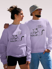 Funny Cat Oversized Sweatshirt | To Do or Not To Do
