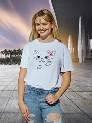 Women's Baby Cat Supima Cotton T-shirt