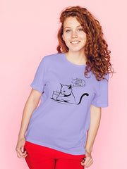 Women's Funny Cat Supima Cotton T-shirt