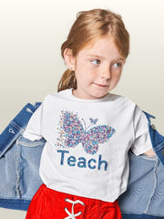 KIDS Unisex Butterfly T Shirt - Teach