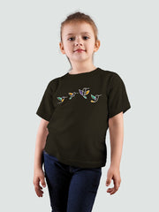 KIDS Unisex T Shirt - Flying Birds (White)