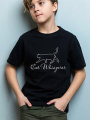 KIDS Crew Neck T-Shirt - Cat Whisperer