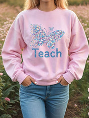 Women's Butterfly Oversized Sweatshirt