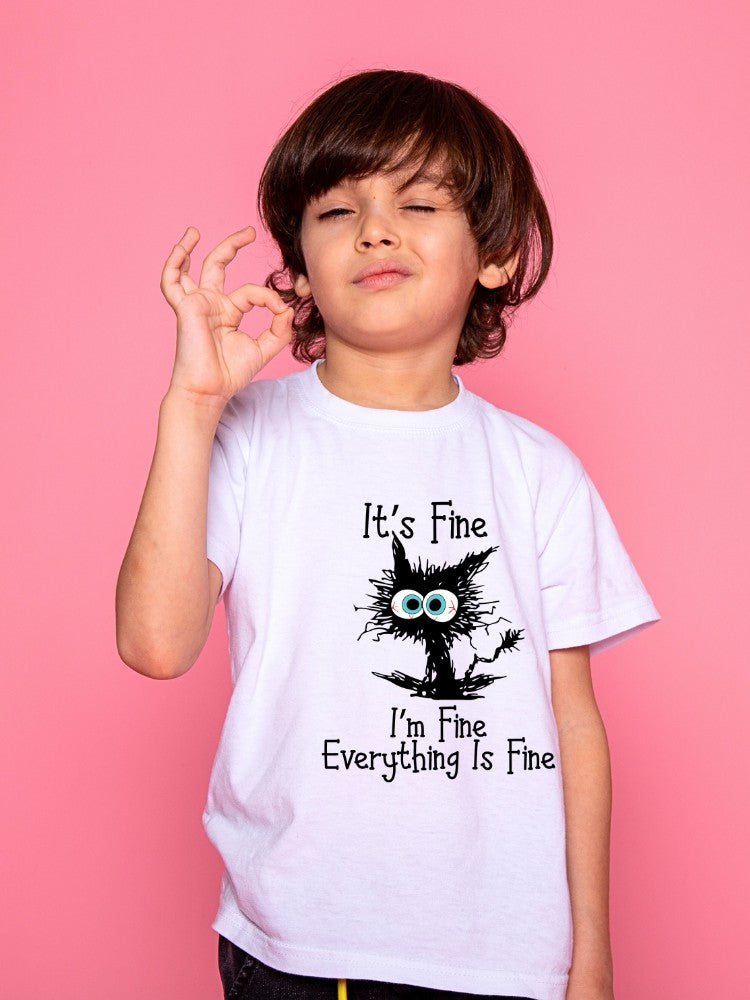 KIDS Funny Cat T Shirt