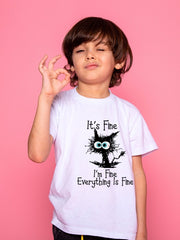 KIDS Funny Cat T Shirt