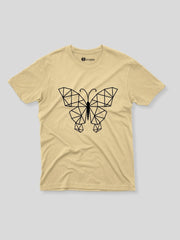 KIDS Crew Neck T-Shirt - Geometric Butterfly