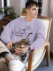 Men's Funny Cat Oversized Sweatshirt