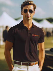 Men Embroidered Regular Fit Polo Brand T-Shirt