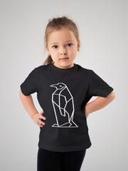 KIDS Unisex T Shirt - Geometric Penguin