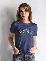 Women's Flying Birds Art Supima T-shirt