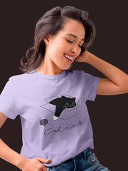 Women's Funny Cat Supima Cotton T-shirt