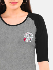 Women's Raglan T-Shirt | Card and Dice