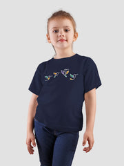 KIDS Unisex T Shirt - Flying Birds (White)
