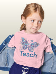 KIDS Unisex Butterfly T Shirt - Teach